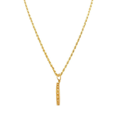 Diamond Rest In Peace Memory Frame Pendant in 14k Yellow Gold 2.15 Ctw
